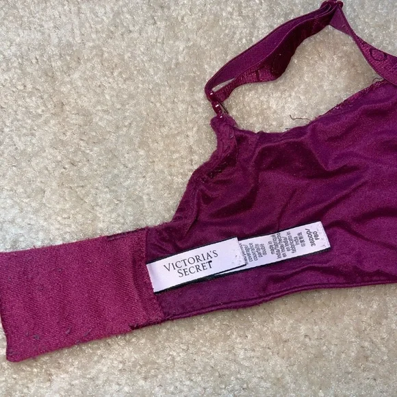 Victoria's Secret Body Lined Perfect Coverage Lace Bra Bundle in Green & Purple - Picture 4 of 9